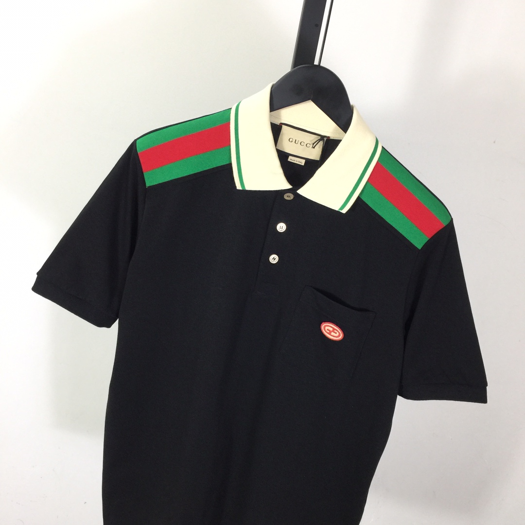 Gucci Cotton Polo With Interlocking G - PerfectKickZ