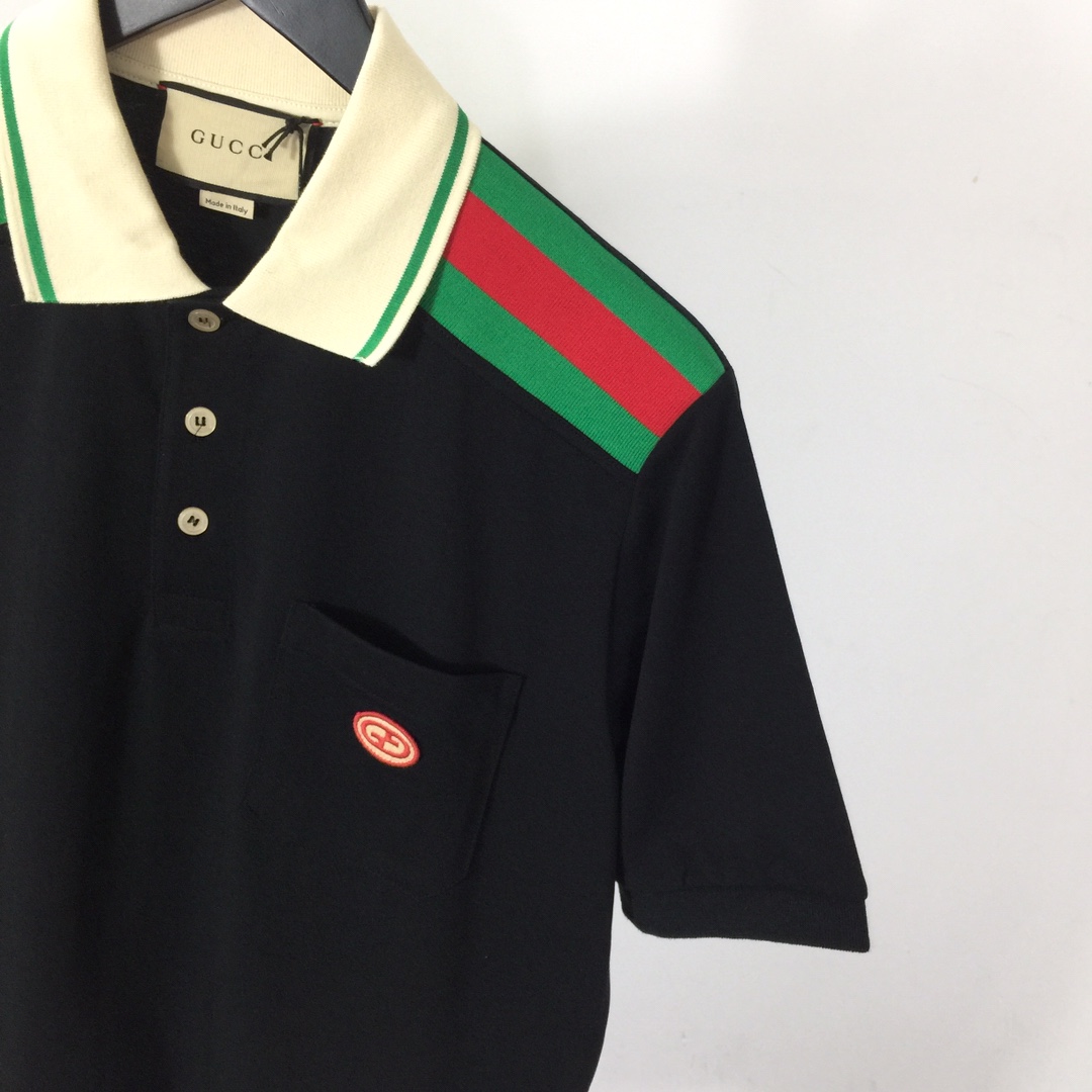 Gucci Cotton Polo With Interlocking G - PerfectKickZ