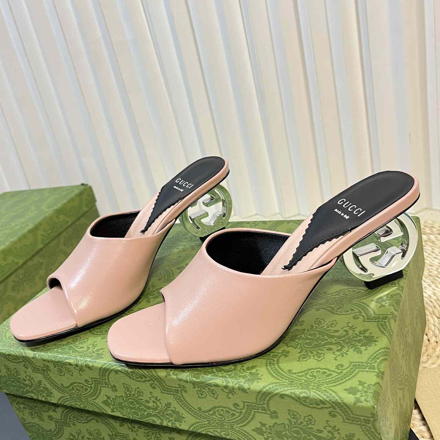 Gucci Women's Interlocking G Heel Sandal - PerfectKickZ