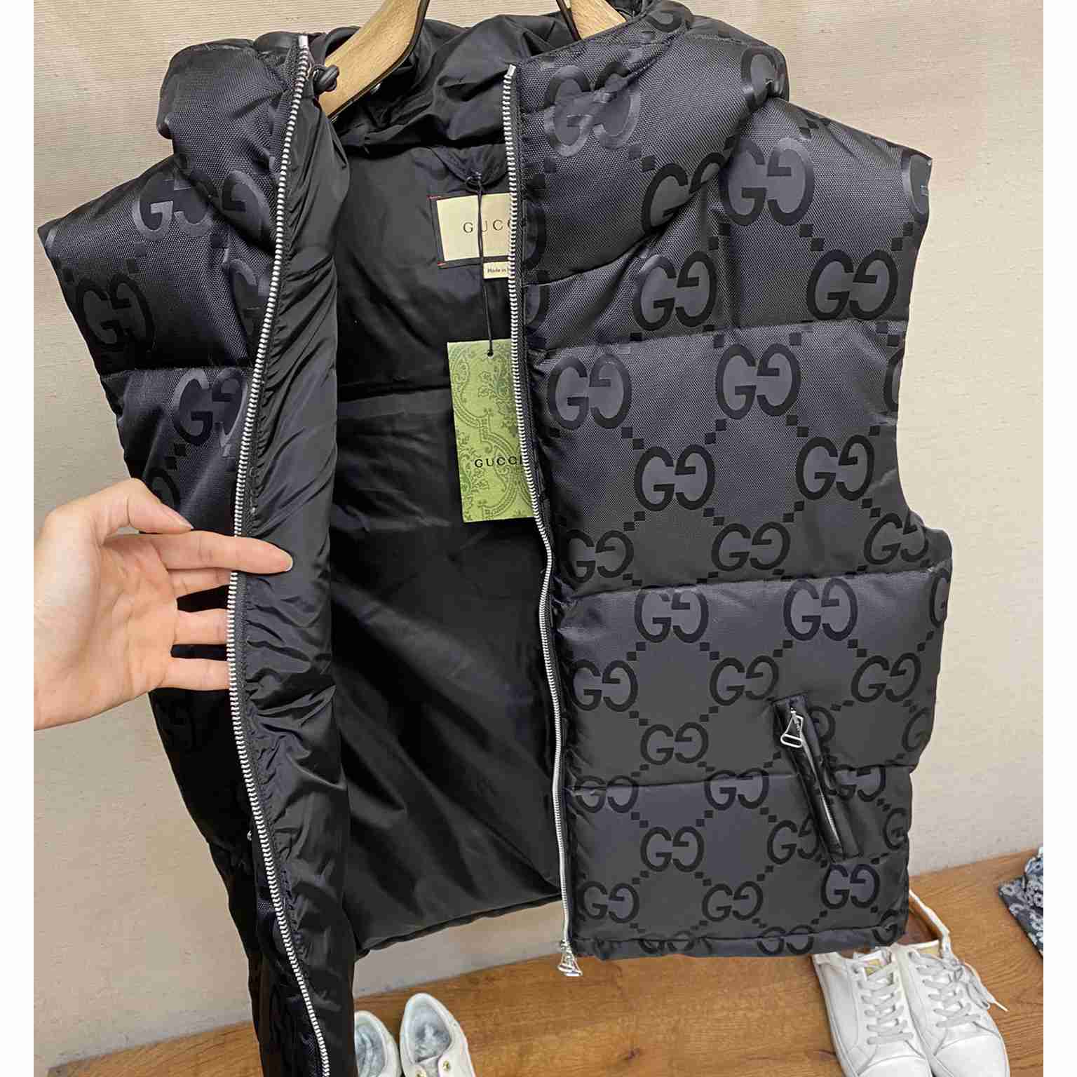 Gucci Jumbo GG Canvas Down Vest  - PerfectKickZ