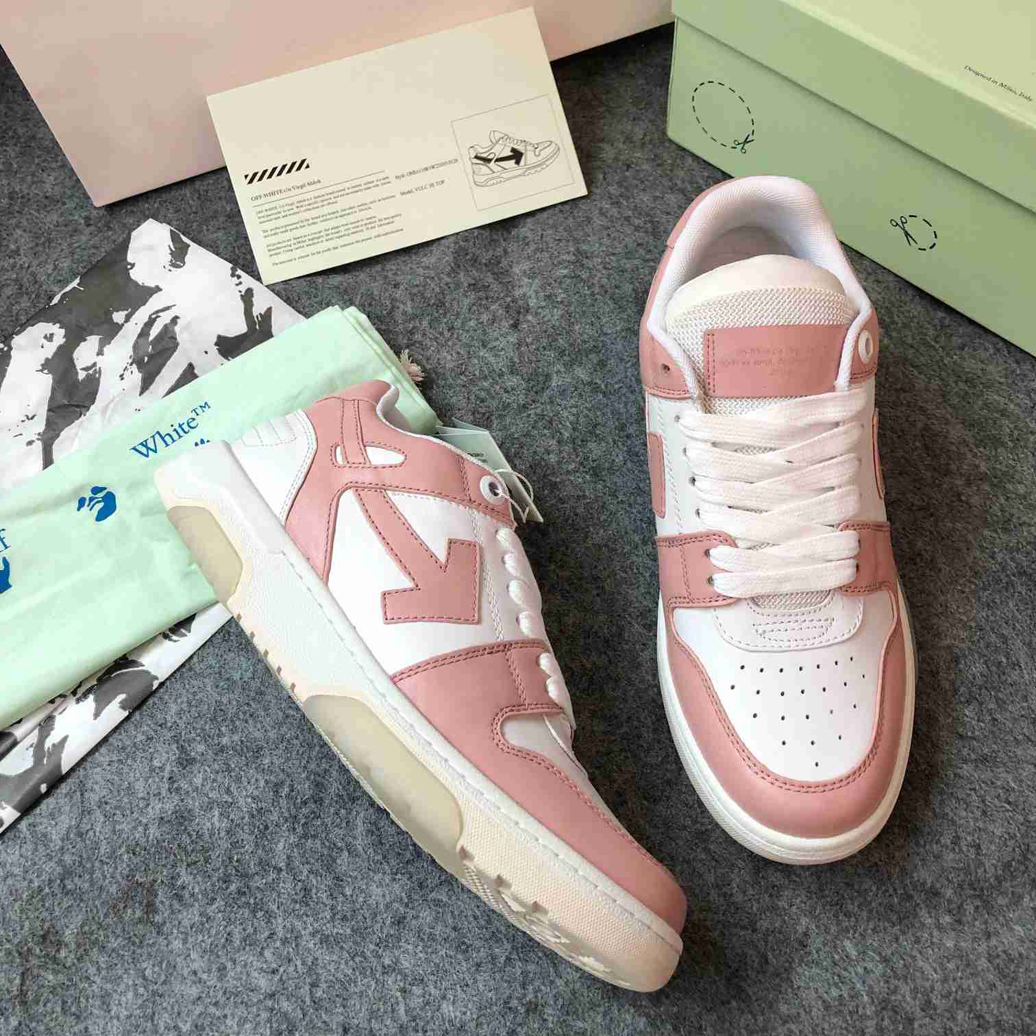 Off-White Out Of Office Lace-Up Sneakers - PerfectKickZ