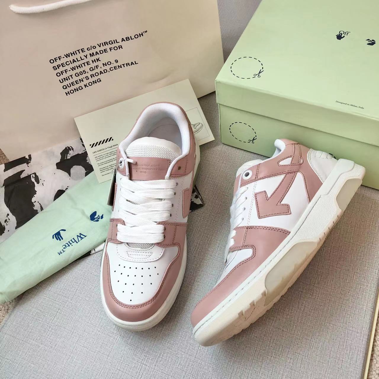Off-White Out Of Office Lace-Up Sneakers - PerfectKickZ