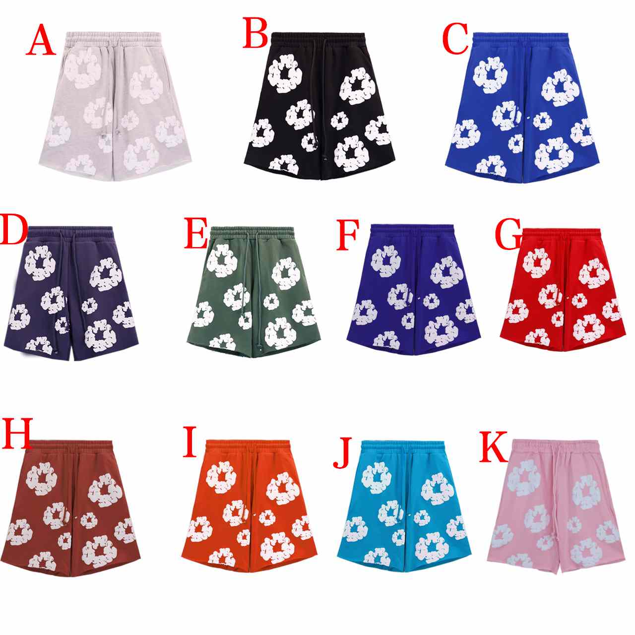 Denim Tears Cotton Wreath Sweat Shorts - PerfectKickZ