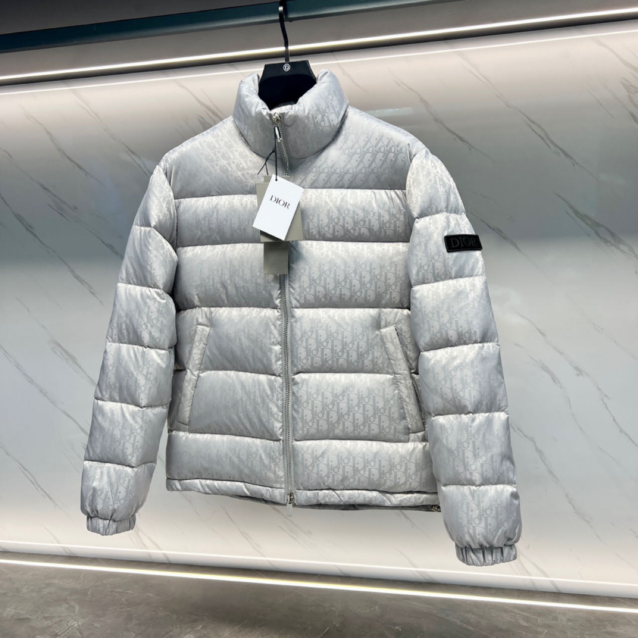 Dior Oblique Short Down Jacket - PerfectKickZ