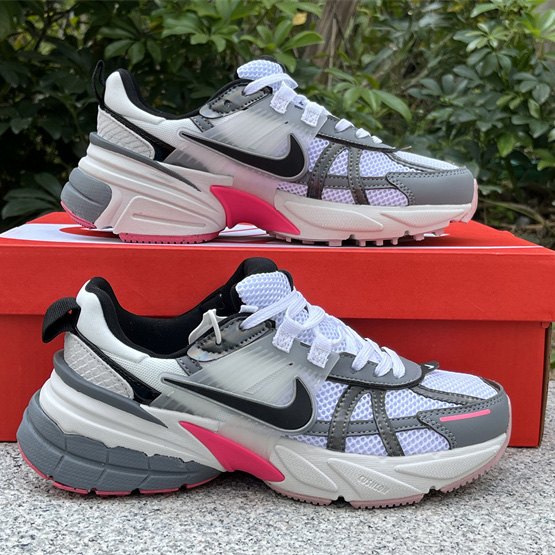 Nike Wmns v2k Runtekk Low ''White Grey Pink'' Sneaker       FZ5061-100 - PerfectKickZ