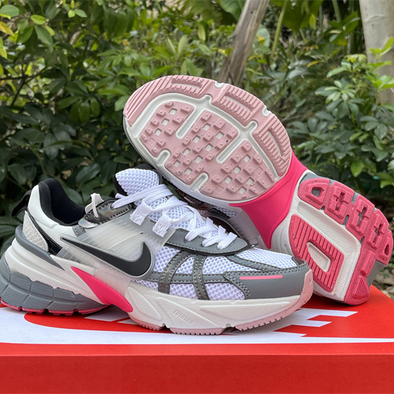 Nike Wmns v2k Runtekk Low ''White Grey Pink'' Sneaker       FZ5061-100 - PerfectKickZ
