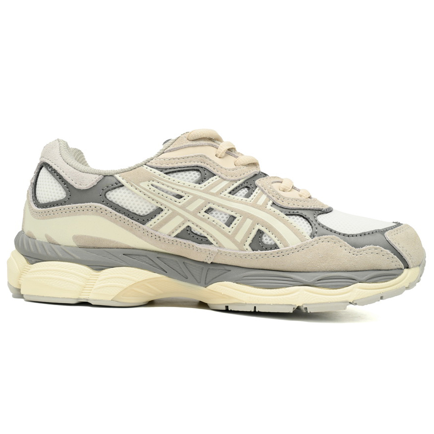 AsicsGEL-NYC Rice White Gray Sneakers           1201A789  - PerfectKickZ
