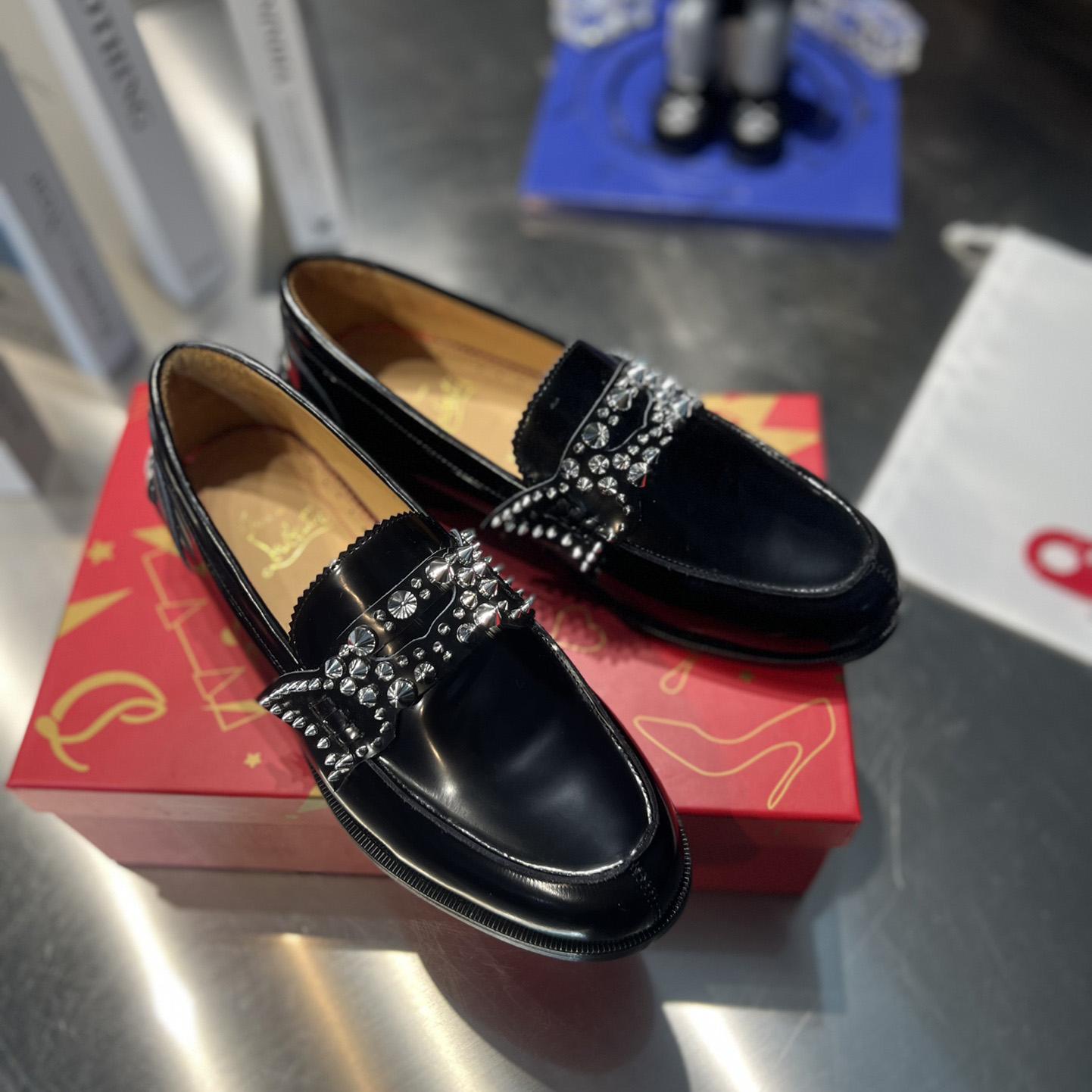 Christian Louboutin No Penny Spikes Loafers - PerfectKickZ