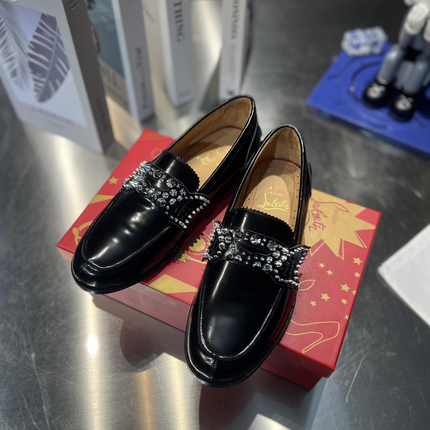 Christian Louboutin No Penny Spikes Loafers - PerfectKickZ