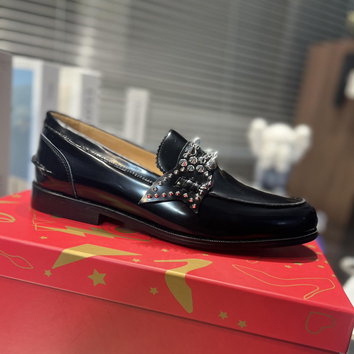 Christian Louboutin No Penny Spikes Loafers - PerfectKickZ