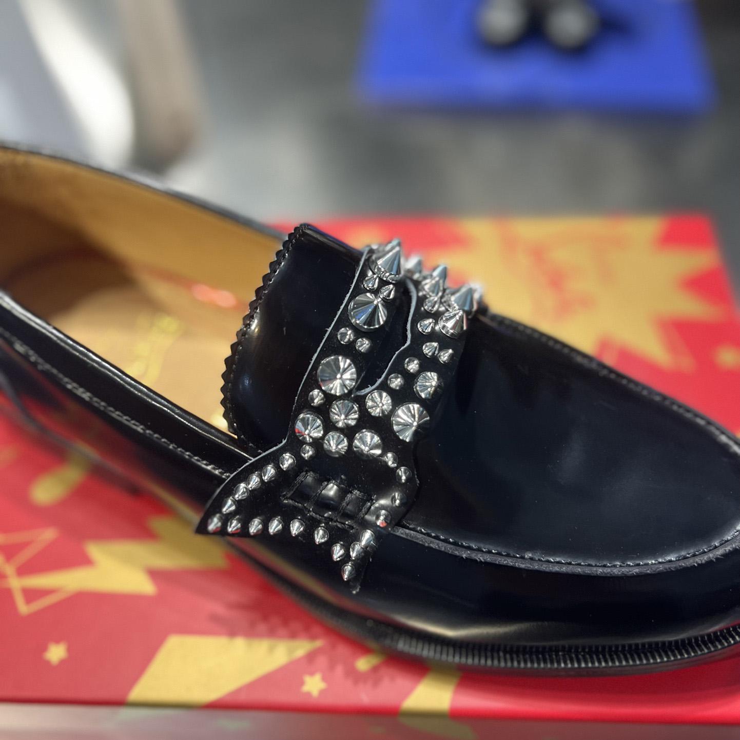 Christian Louboutin No Penny Spikes Loafers - PerfectKickZ