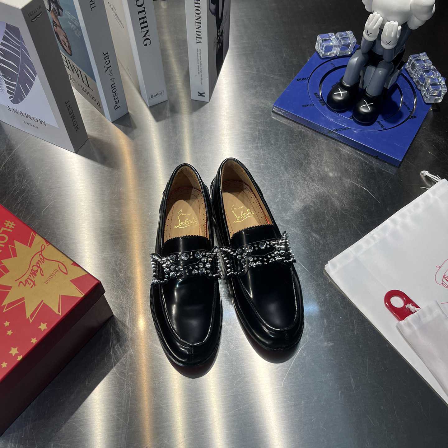 Christian Louboutin No Penny Spikes Loafers - PerfectKickZ