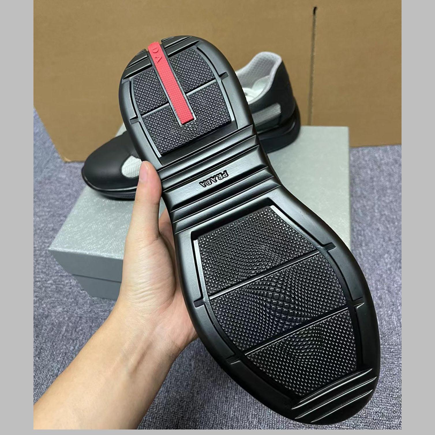 Prada America's Cup Soft Rubber And Bike Fabric Sneakers - PerfectKickZ