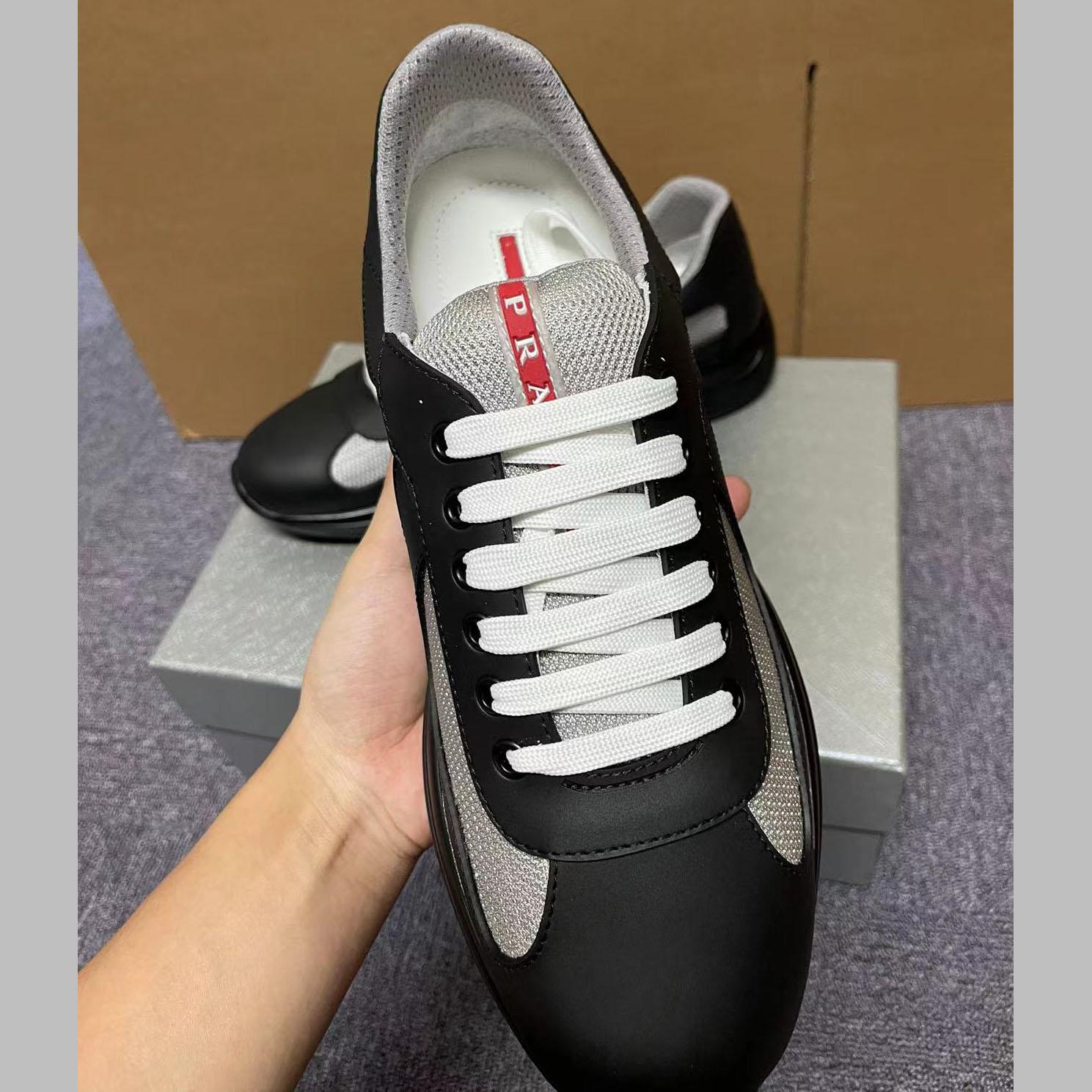 Prada America's Cup Soft Rubber And Bike Fabric Sneakers - PerfectKickZ