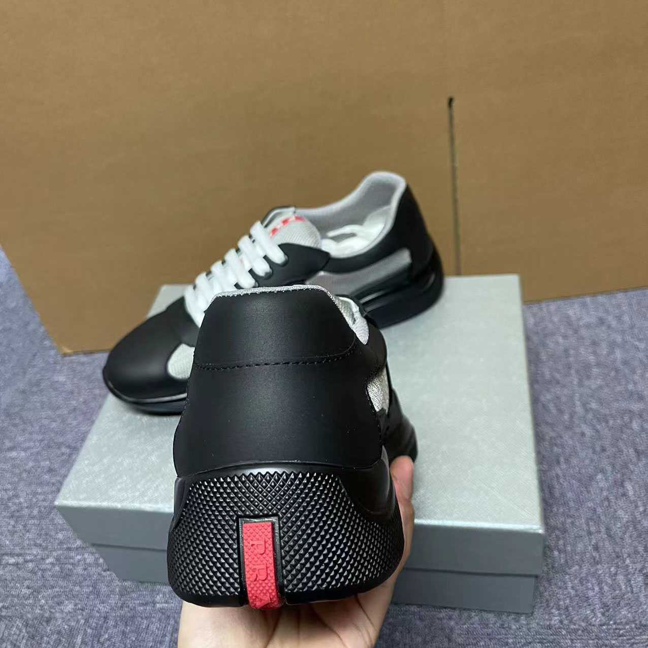 Prada America's Cup Soft Rubber And Bike Fabric Sneakers - PerfectKickZ