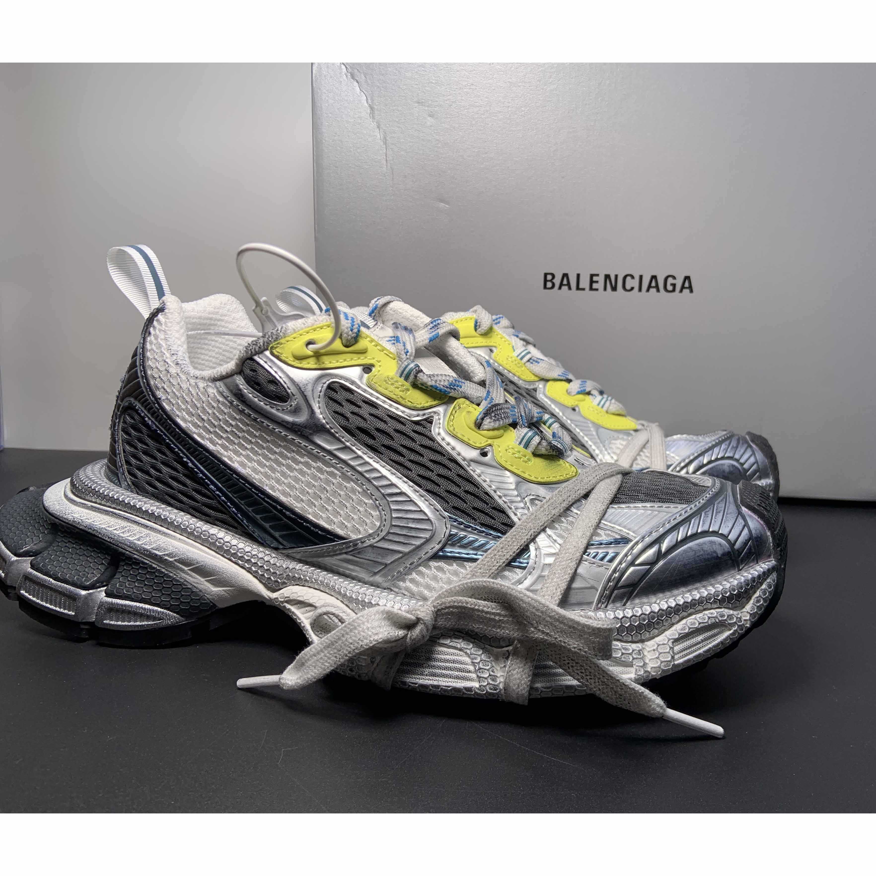Balenciaga 3XL Sneaker In White, Blue And Yellow - PerfectKickZ