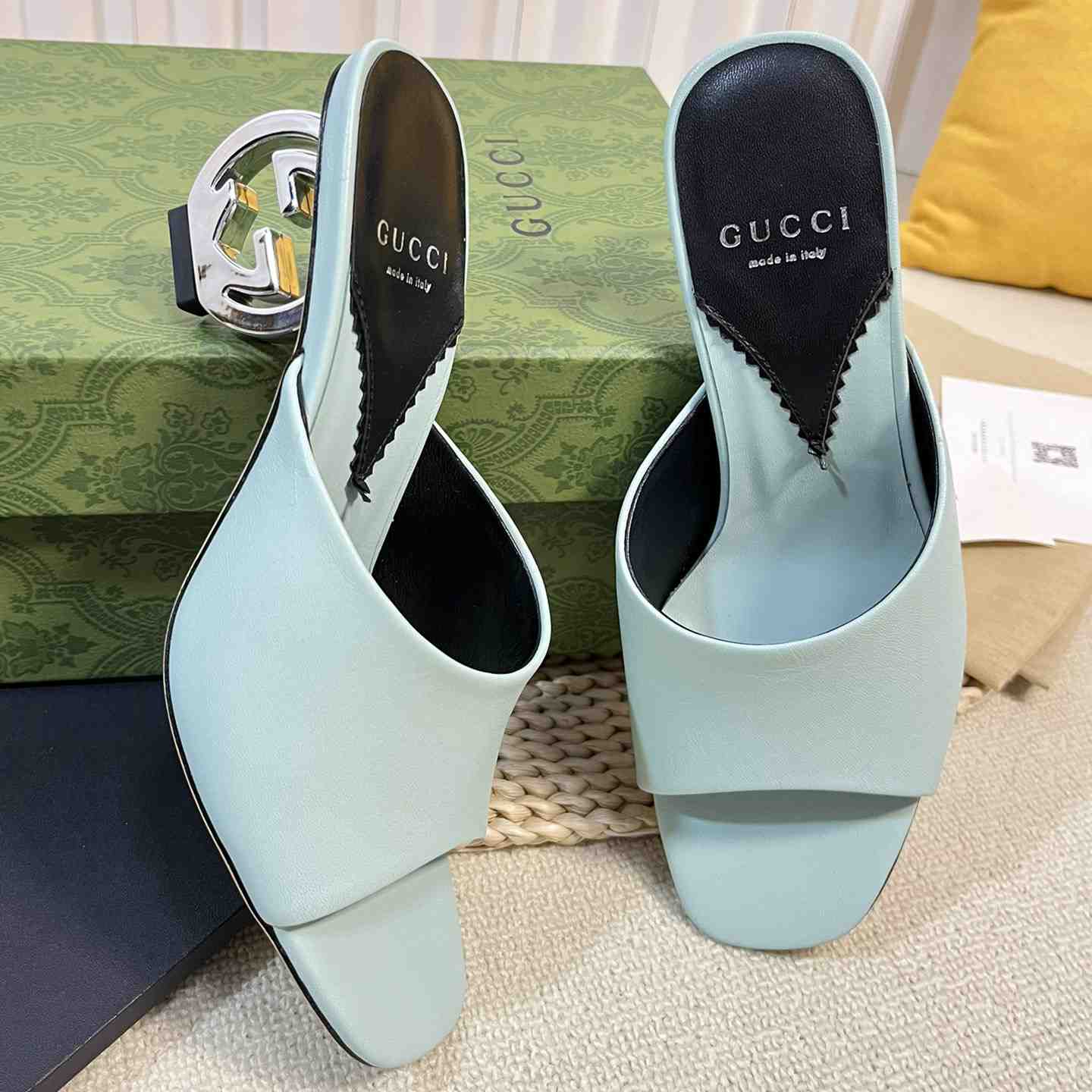 Gucci Women's Interlocking G Heel Sandal - PerfectKickZ