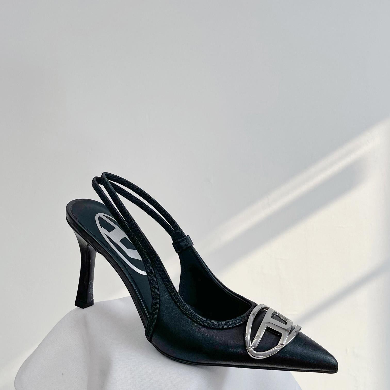 Diesel D-Venus SB - Slingback Pumps In Nappa Leather - PerfectKickZ