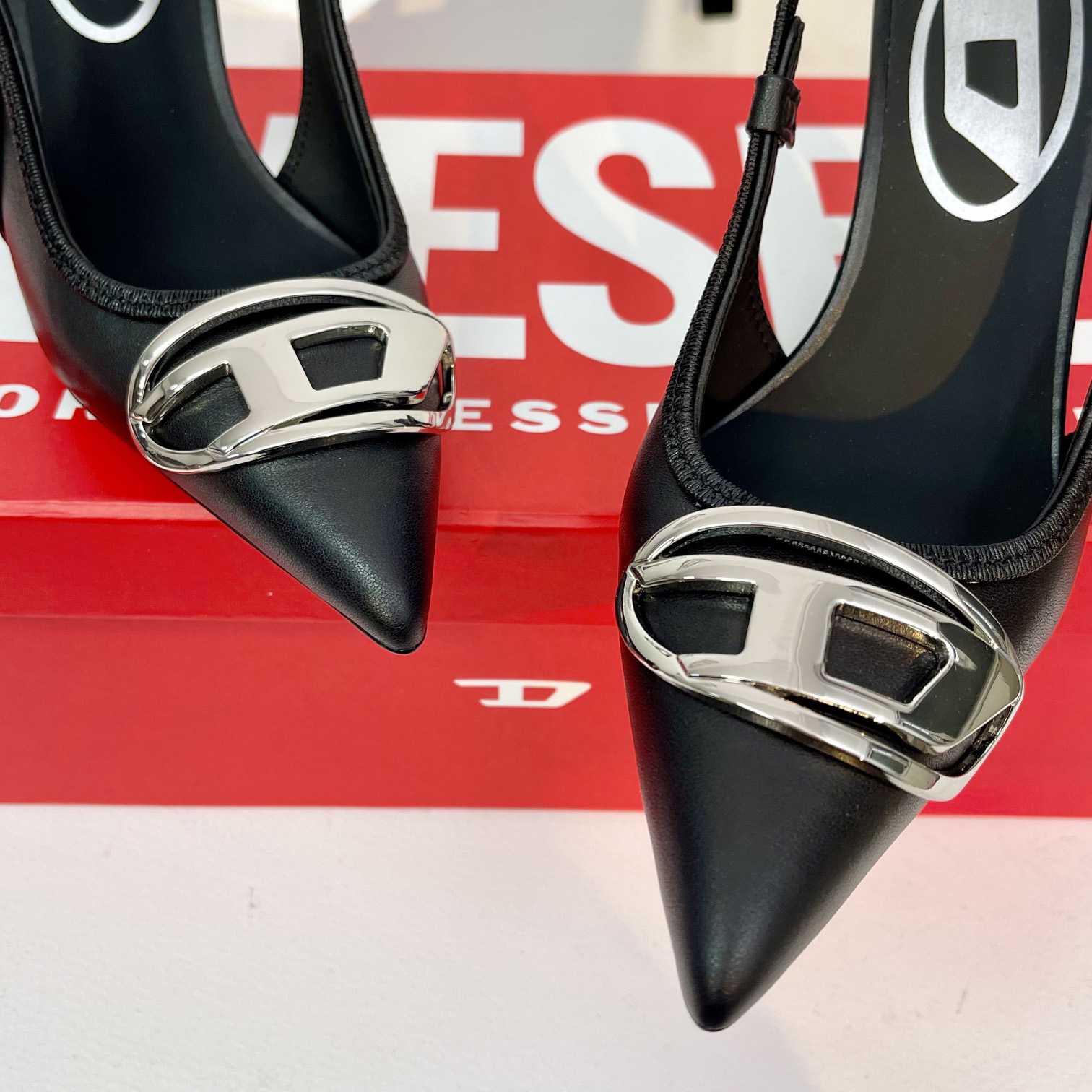 Diesel D-Venus SB - Slingback Pumps In Nappa Leather - PerfectKickZ
