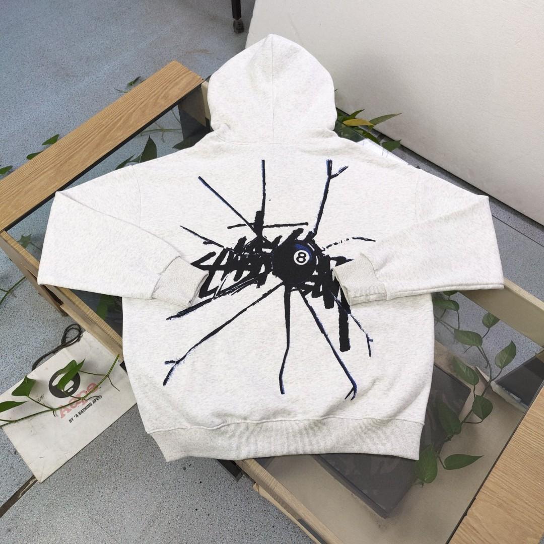 Stussy Lgo-embroidered Drawstring Hoodie - PerfectKickZ