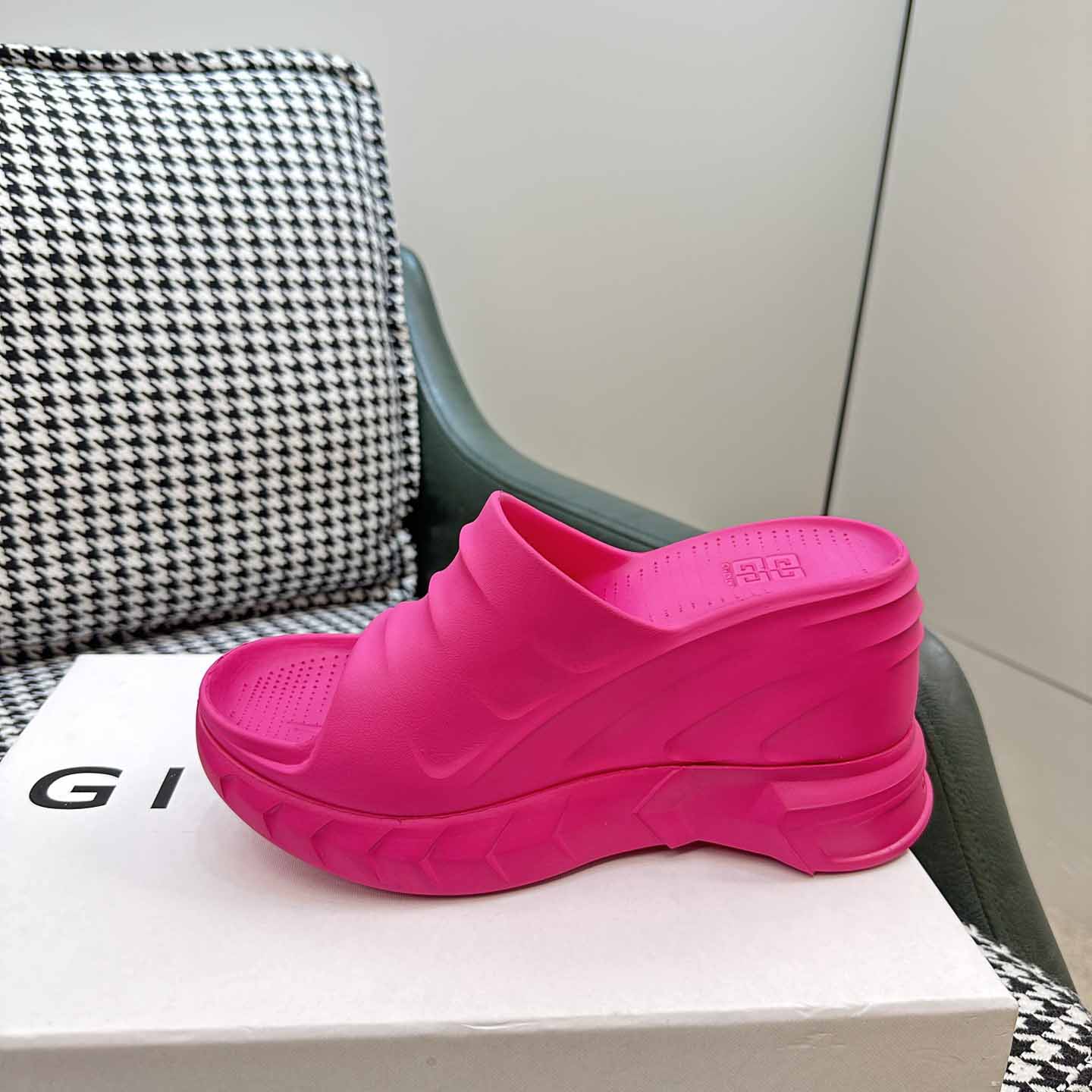 Givenchy Marshmallow Wedge Sandals In Rubber - PerfectKickZ