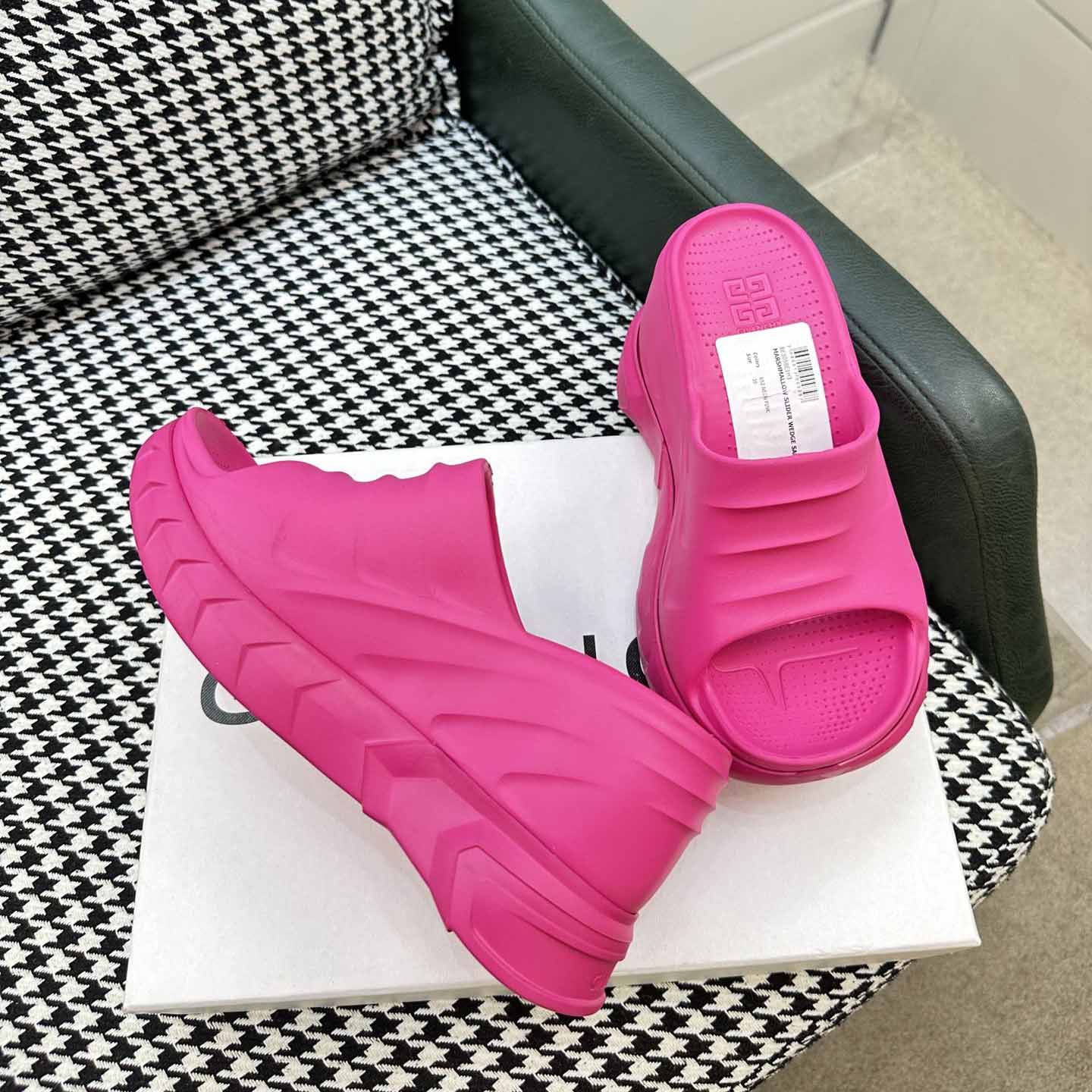 Givenchy Marshmallow Wedge Sandals In Rubber - PerfectKickZ
