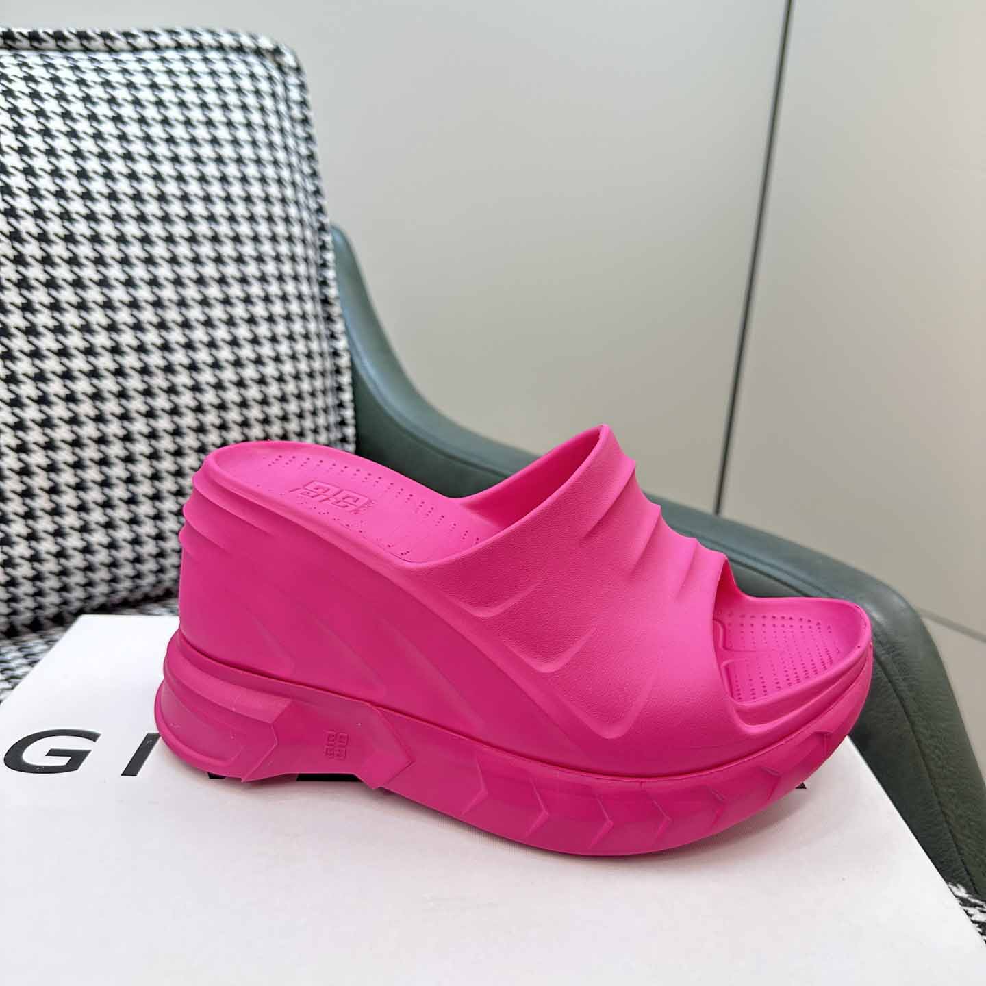 Givenchy Marshmallow Wedge Sandals In Rubber - PerfectKickZ