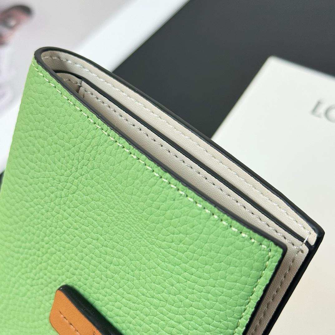 Loewe Medium Vertical Grained-Leather Wallet(14×11cm) - PerfectKickZ
