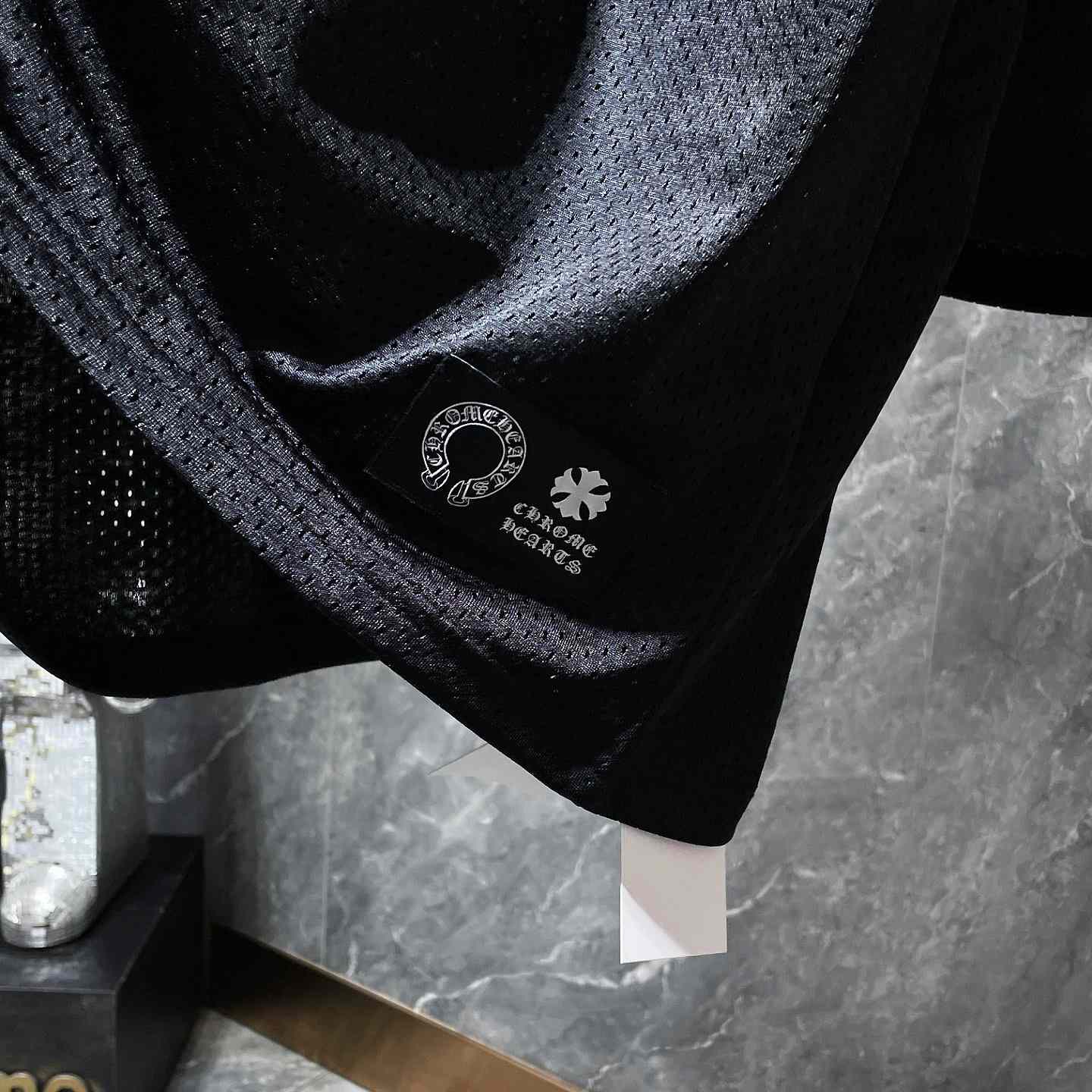 Chrome Heart Mesh Tee & Shorts - 
