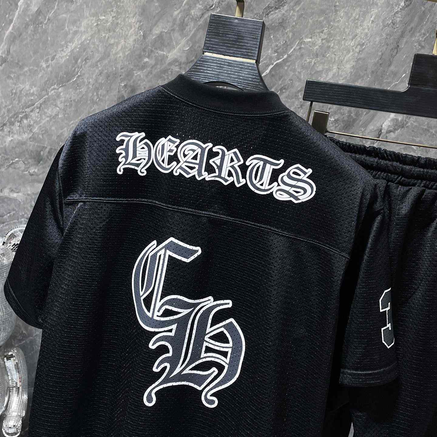 Chrome Heart Mesh Tee & Shorts - 