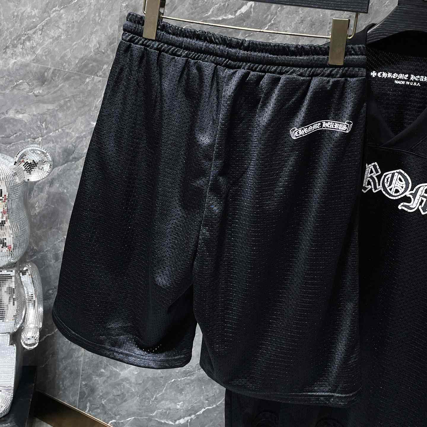 Chrome Heart Mesh Tee & Shorts - 
