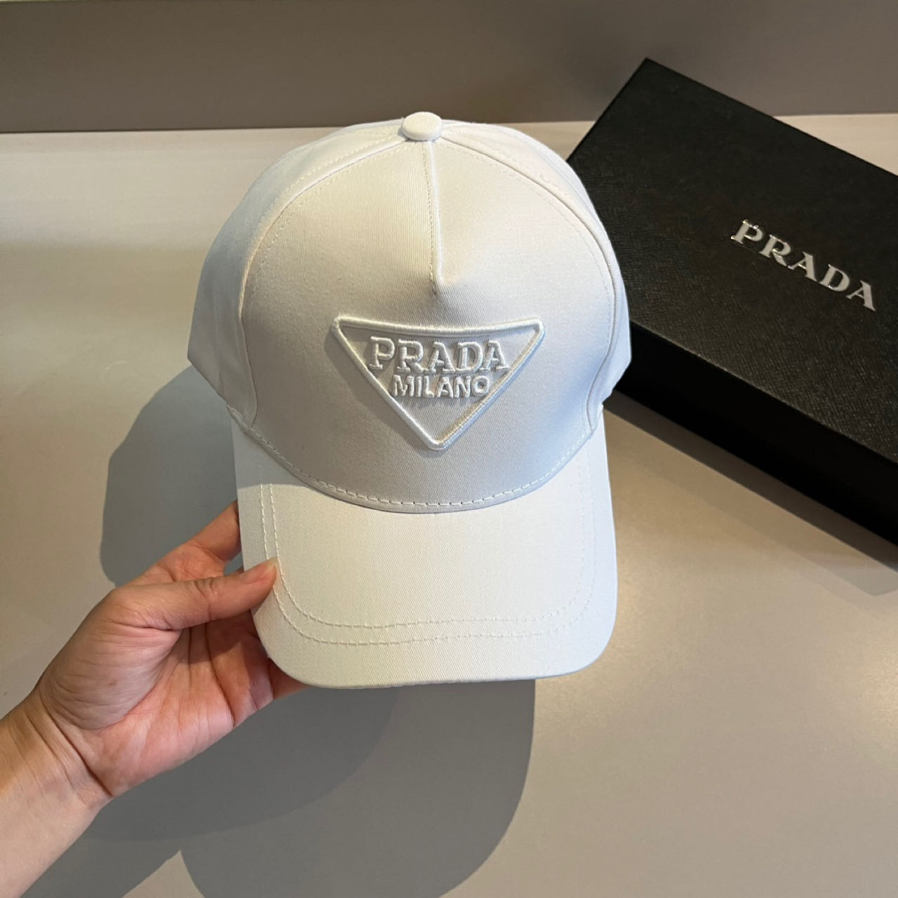 Prada Logo-patch Baseball Cap - PerfectKickZ