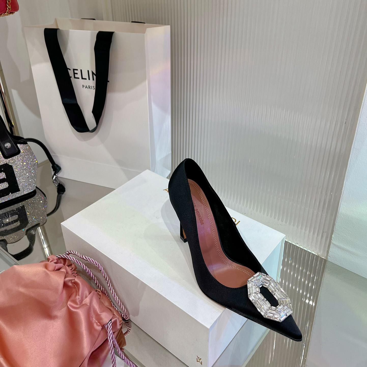 Amina Muaddi Camelia 95mm Crystal Pumps - PerfectKickZ