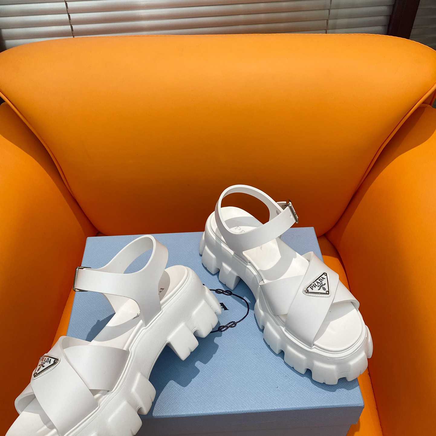 Prada Monolith Rubber Sandals - PerfectKickZ