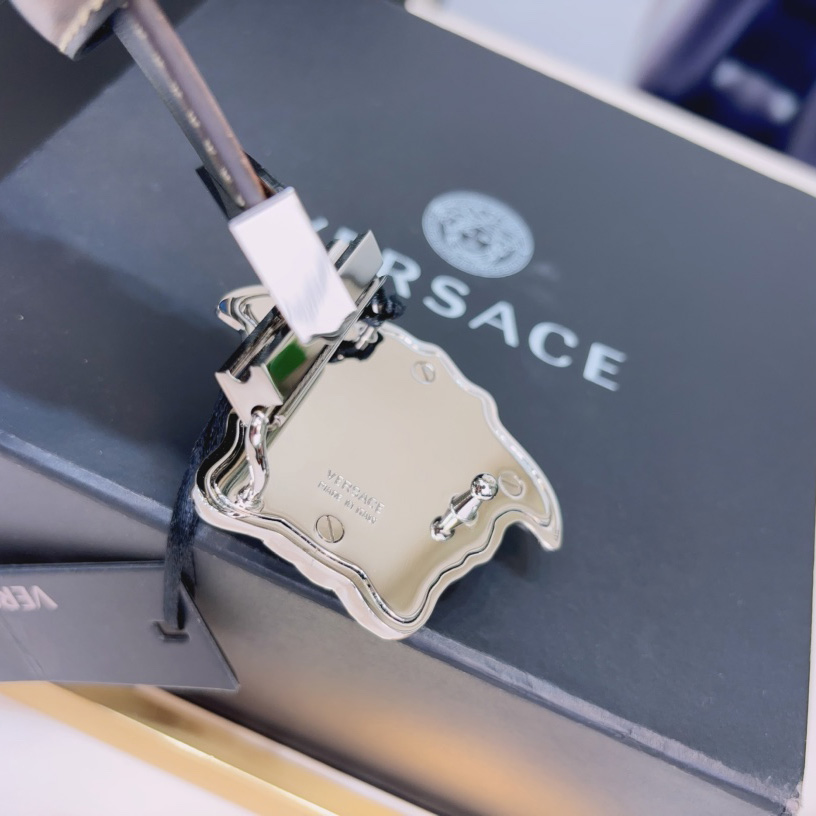 Versace La Medusa Logo-buckle Barocco-print Belt   40mm - PerfectKickZ