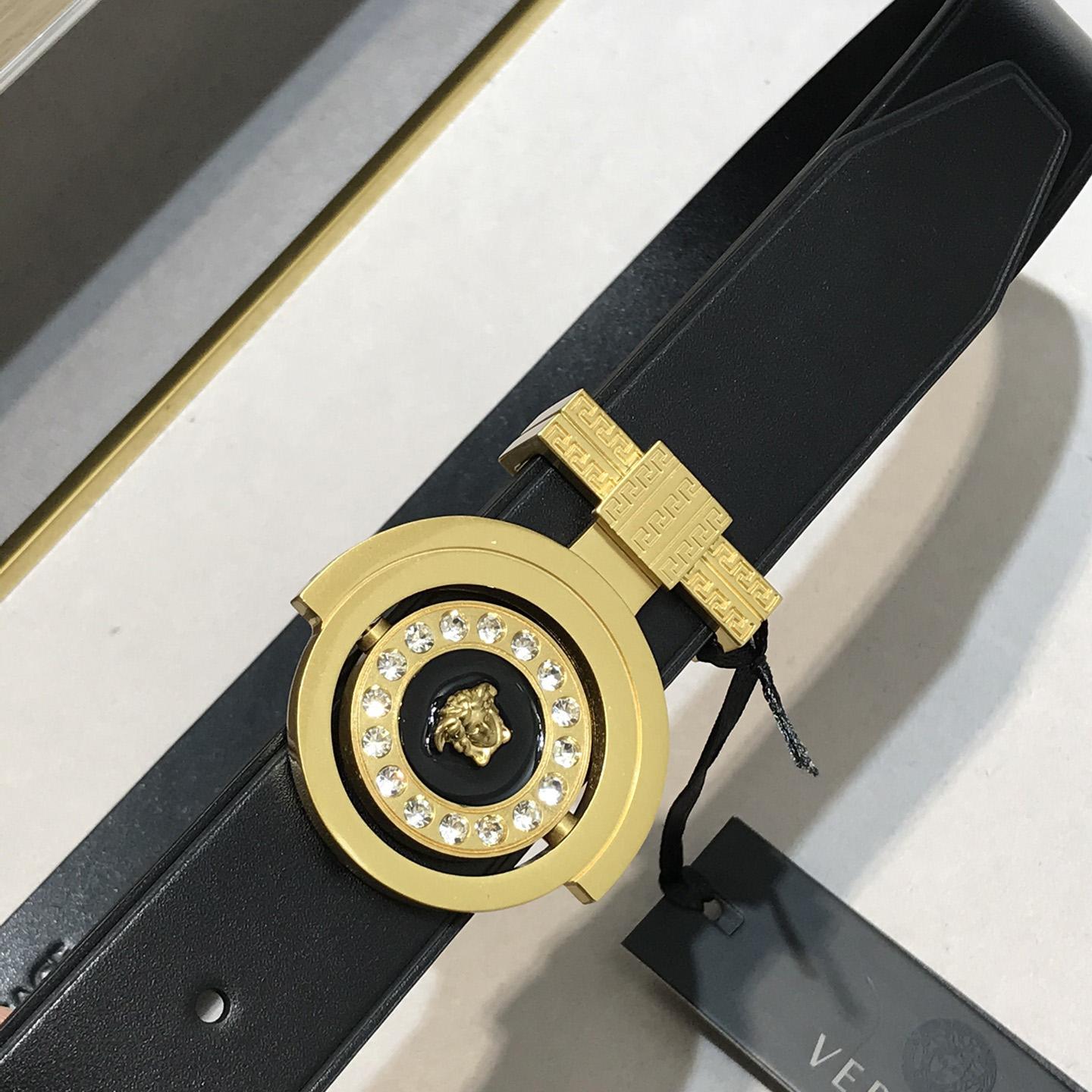 Versace Leather Belt   35mm - PerfectKickZ