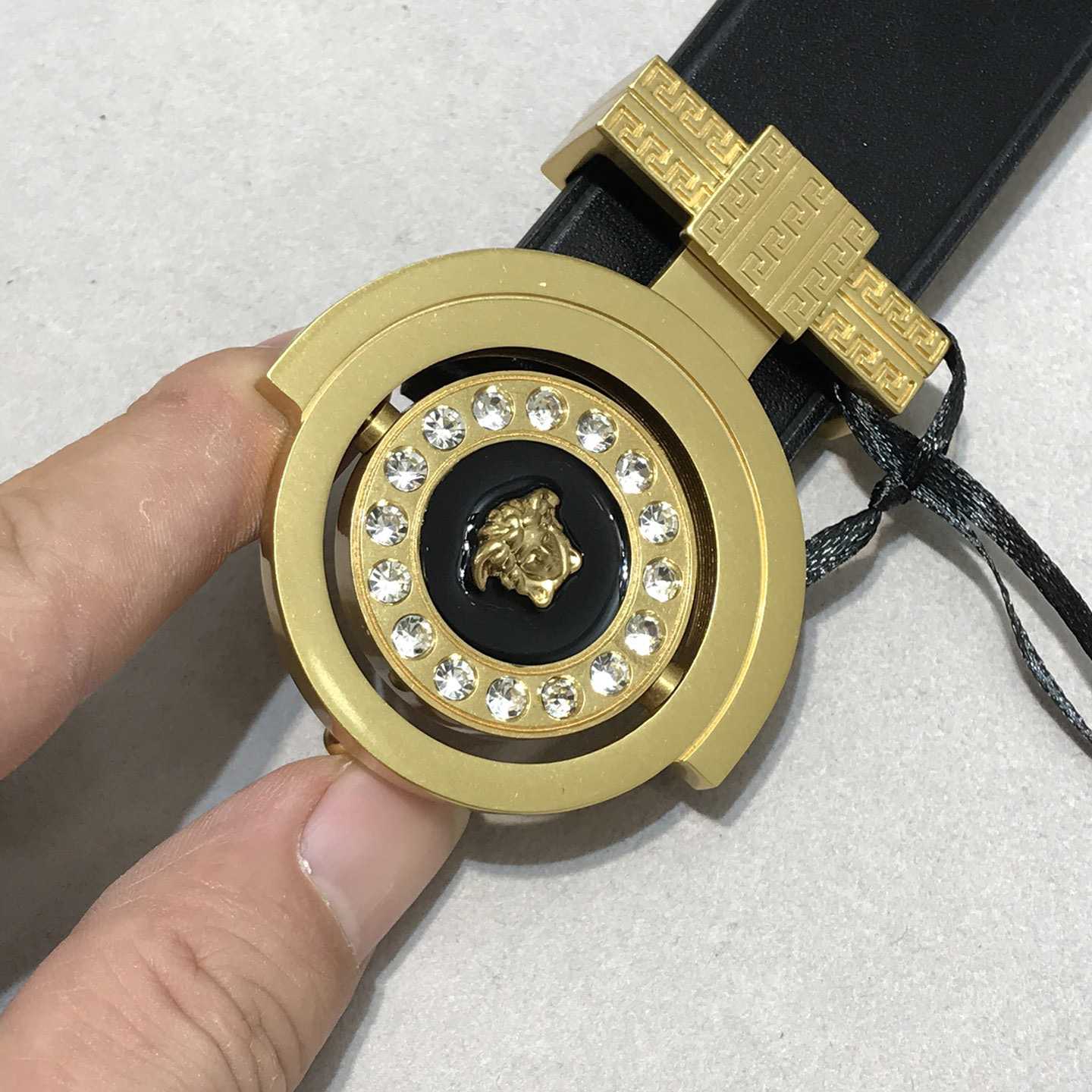 Versace Leather Belt   35mm - PerfectKickZ