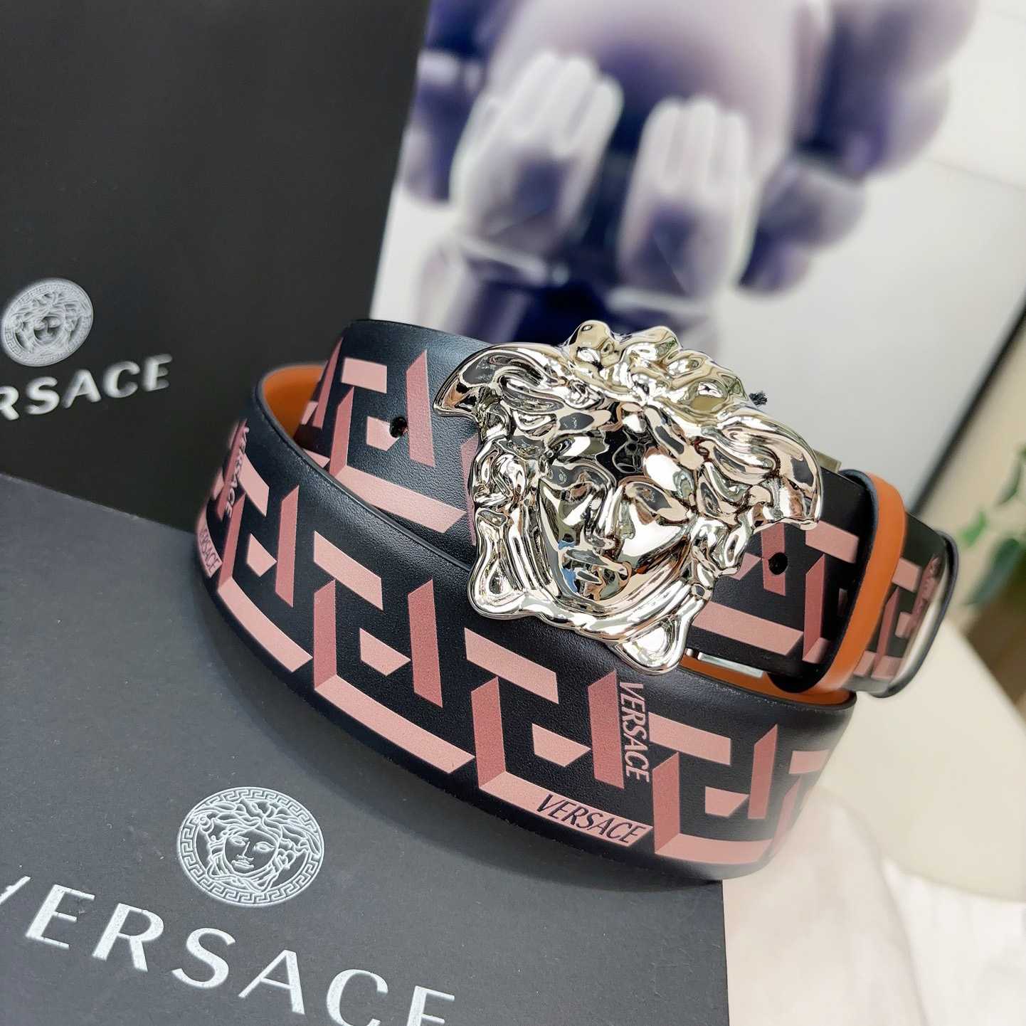 Versace Reversible Leather Belt    40mm - PerfectKickZ
