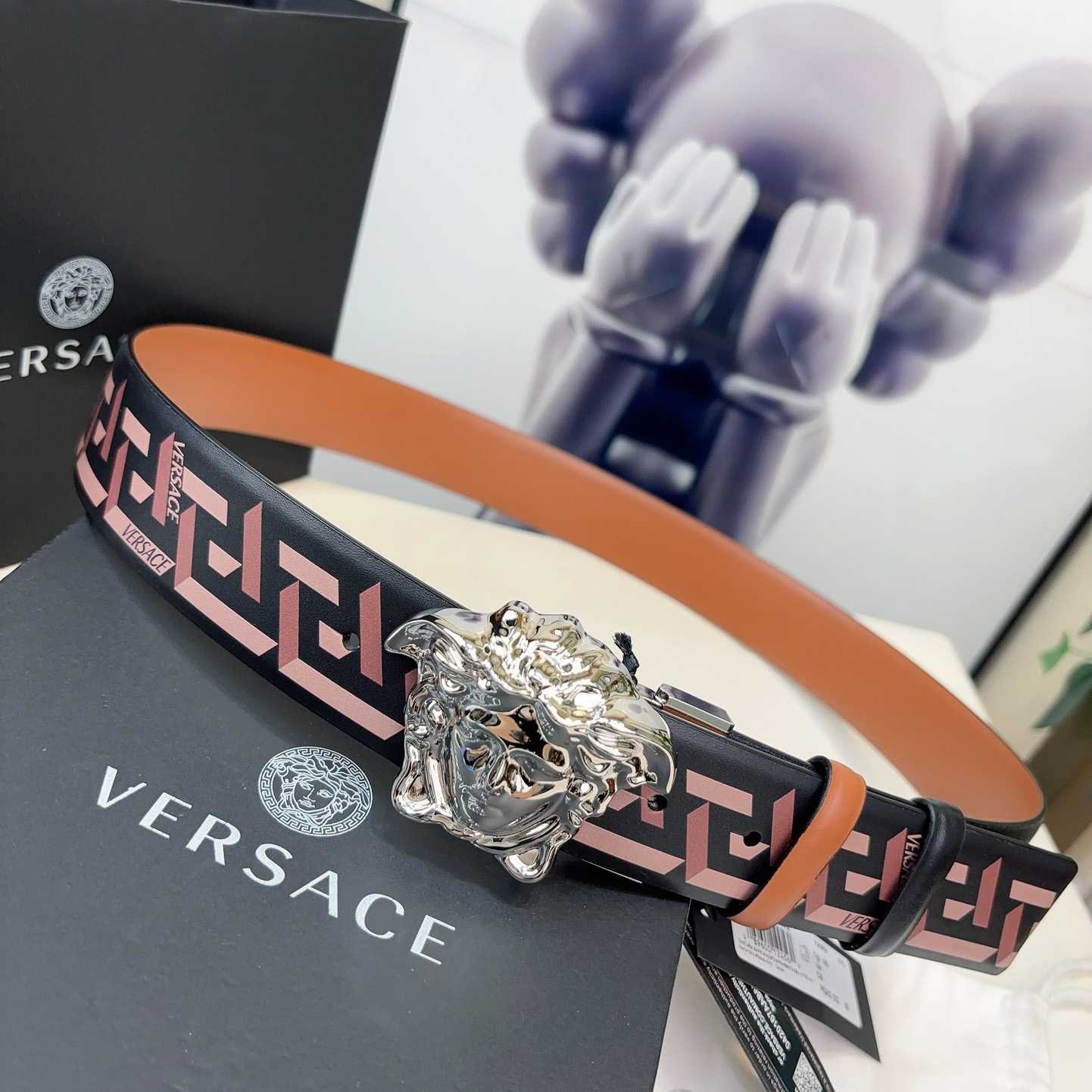 Versace Reversible Leather Belt    40mm - PerfectKickZ