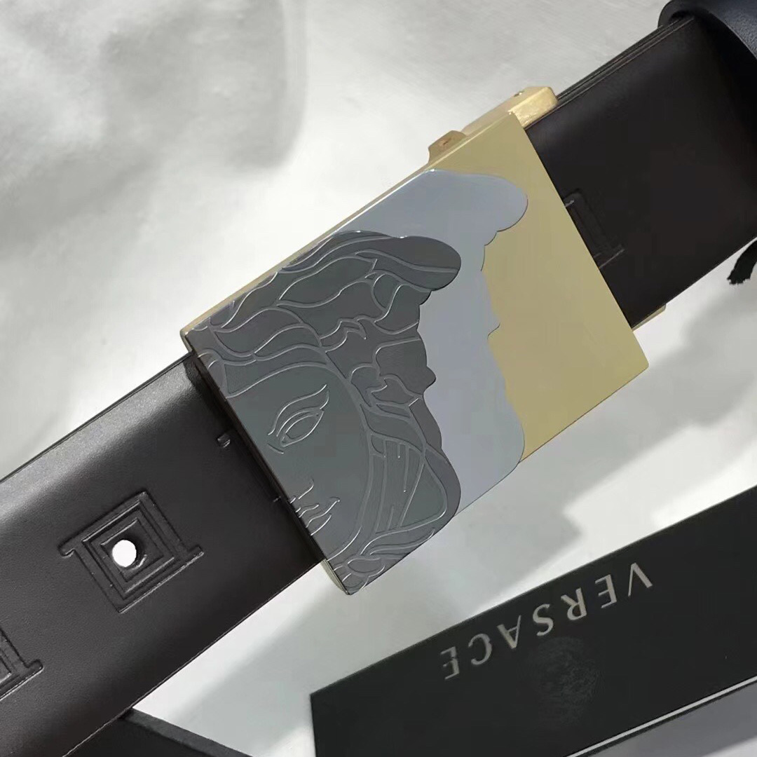 Versace Leather Belt   35mm - PerfectKickZ