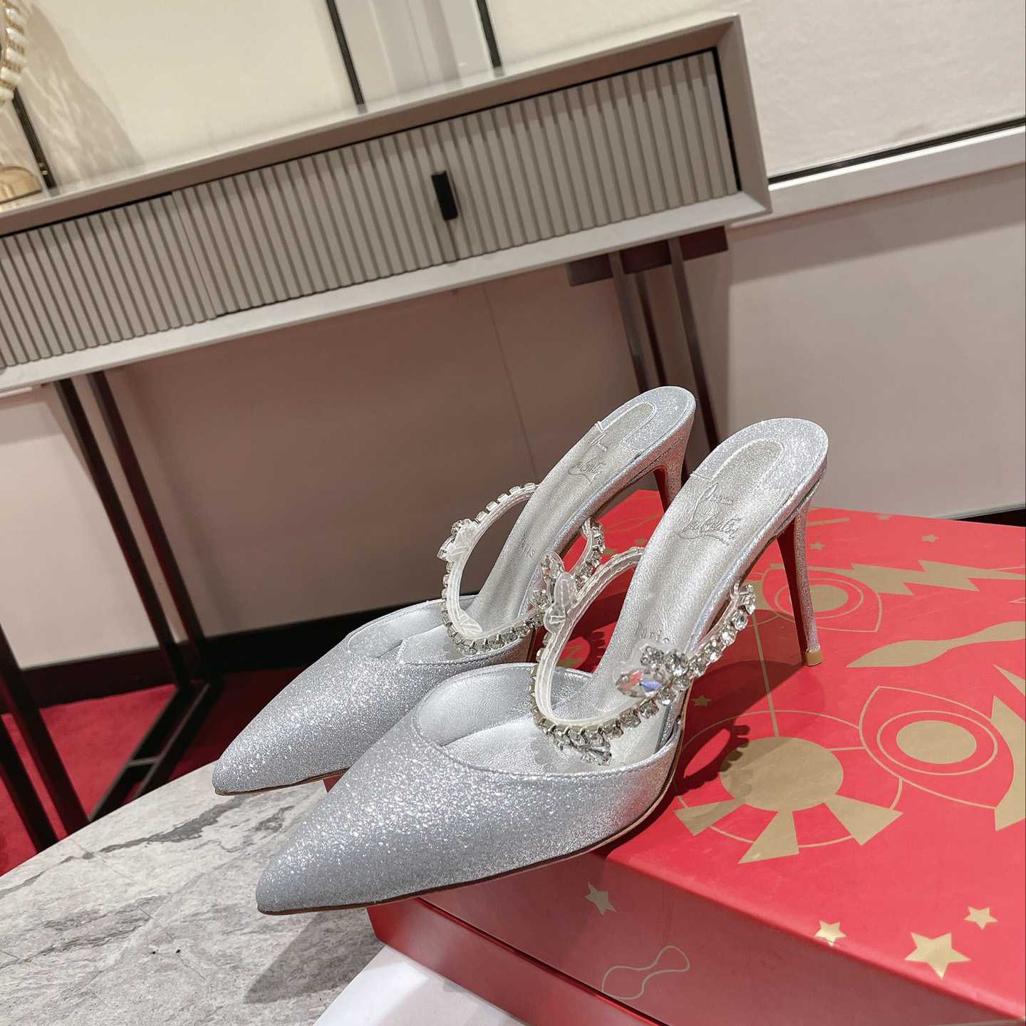 Christian Louboutin Planet Queen 70mm Mules Pumps  - PerfectKickZ