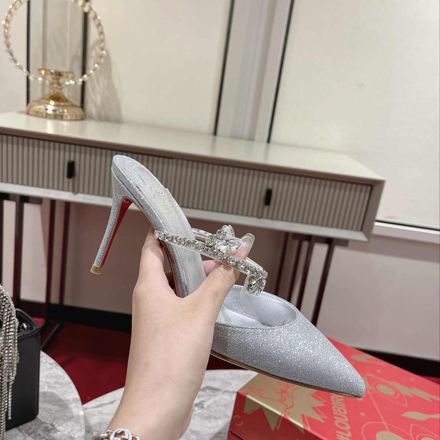 Christian Louboutin Planet Queen 70mm Mules Pumps  - PerfectKickZ