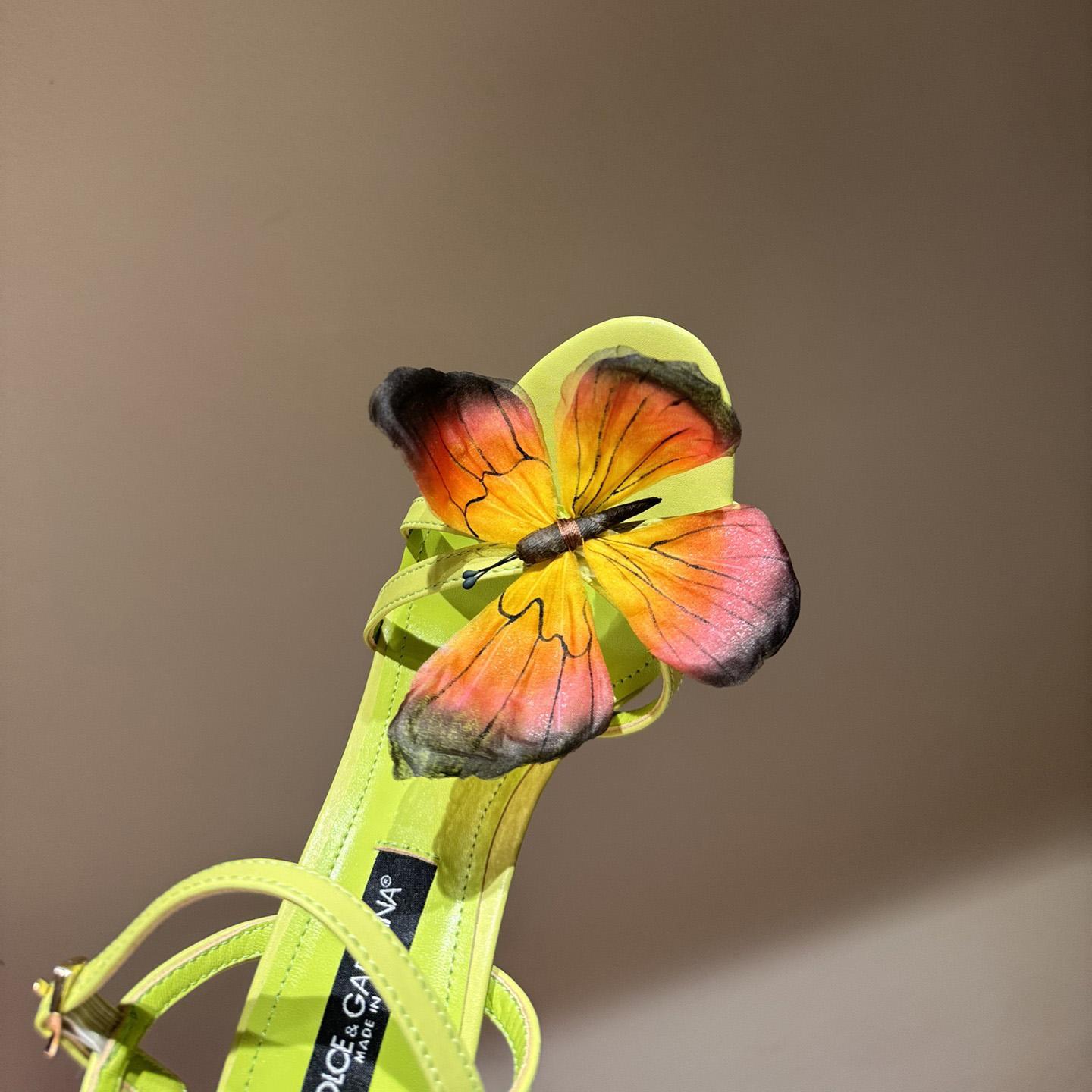 Dolce & Gabbana Butterfly Appliqué Sandals - PerfectKickZ