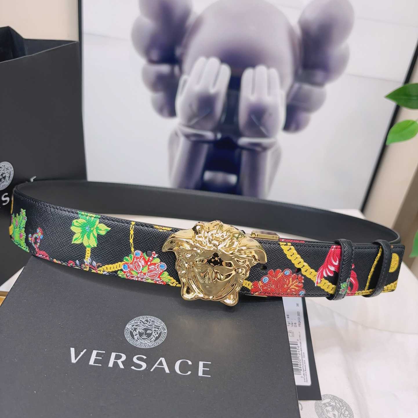 Versace Reversible Barocco Leather Belt  40mm - PerfectKickZ