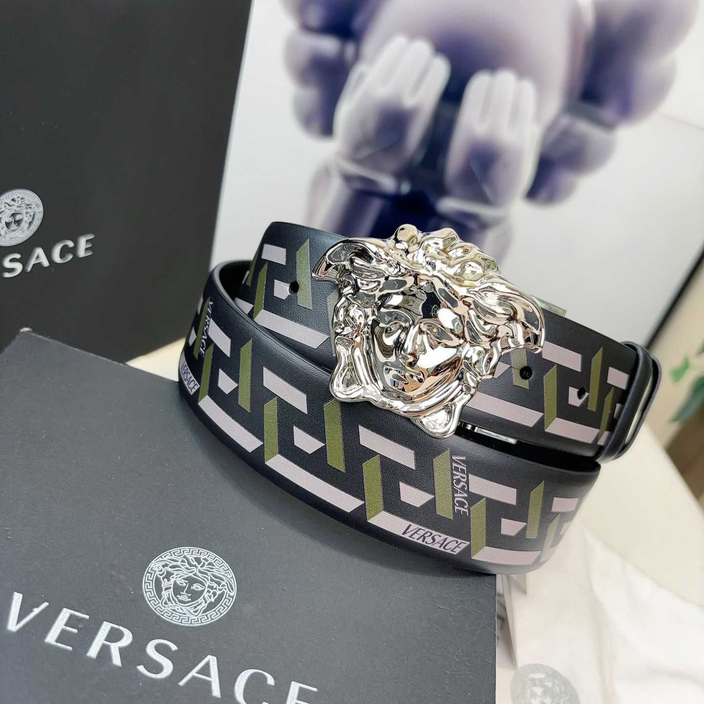 Versace Reversible Leather Belt    40mm - PerfectKickZ