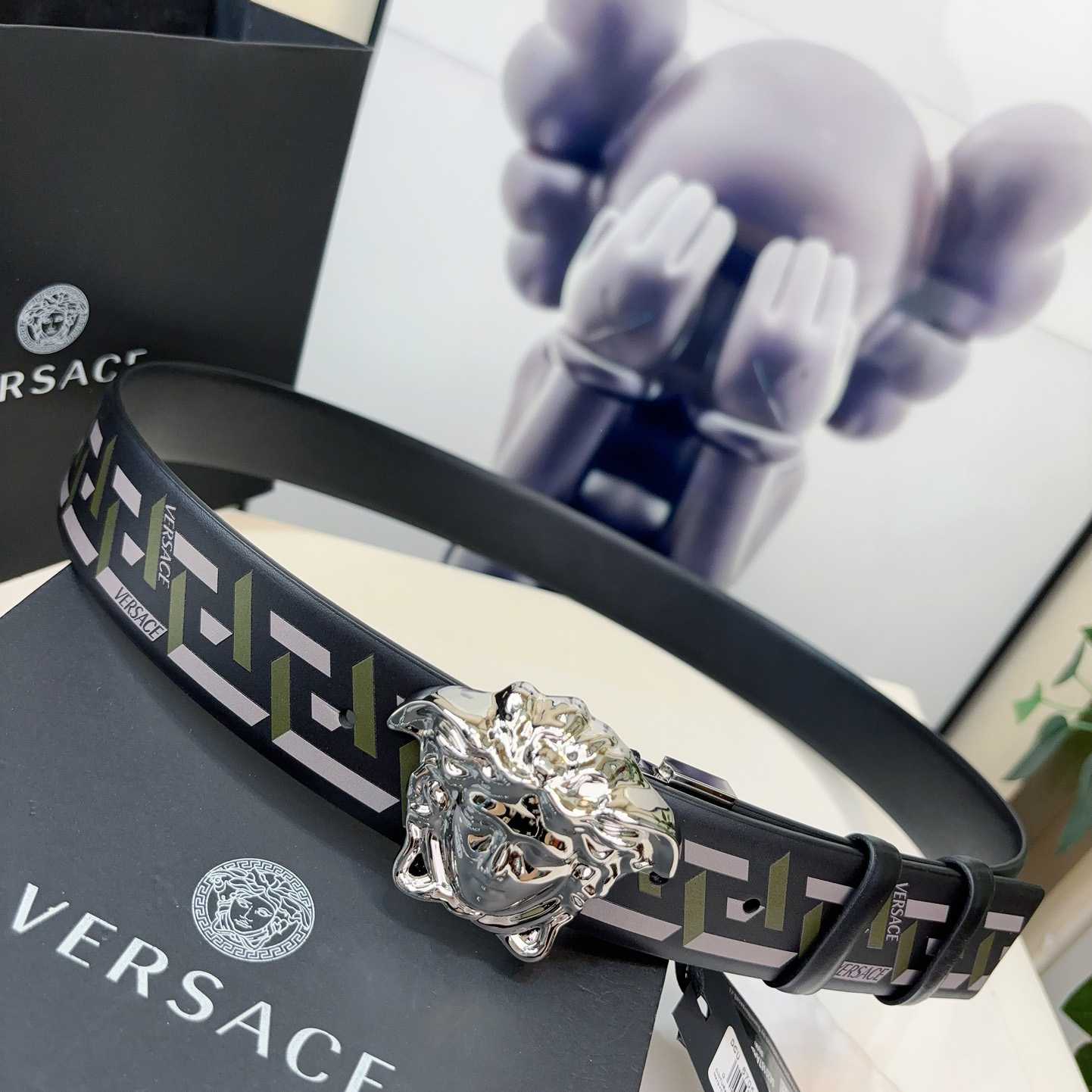 Versace Reversible Leather Belt    40mm - PerfectKickZ