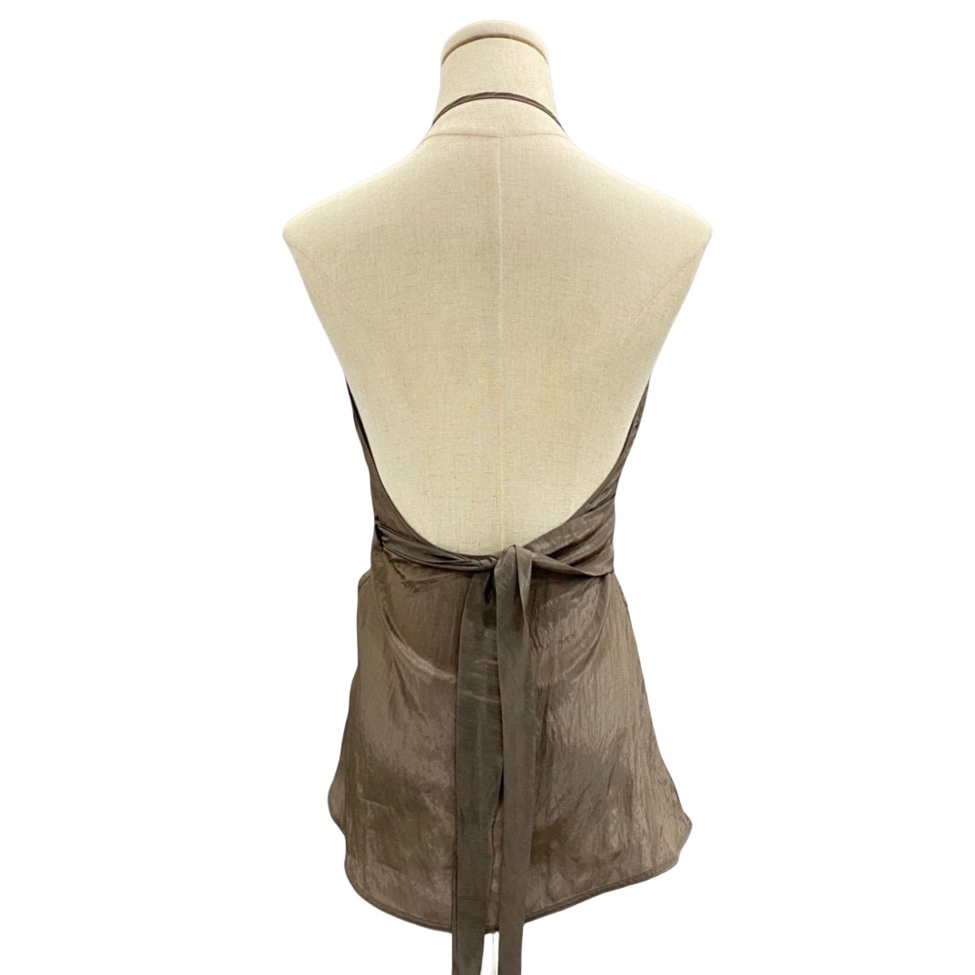 Rick Owens Laura Satin Wrap Top - PerfectKickZ