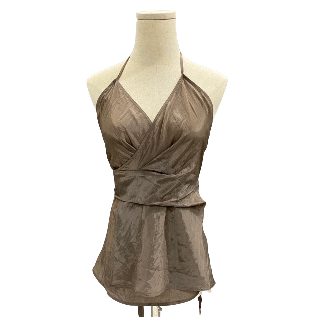 Rick Owens Laura Satin Wrap Top - PerfectKickZ