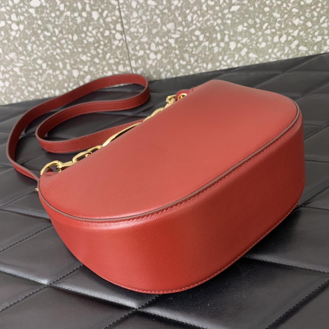 Valenti VLogo Moon Mini Hobo Bag In Nappa Leather With Chain - PerfectKickZ