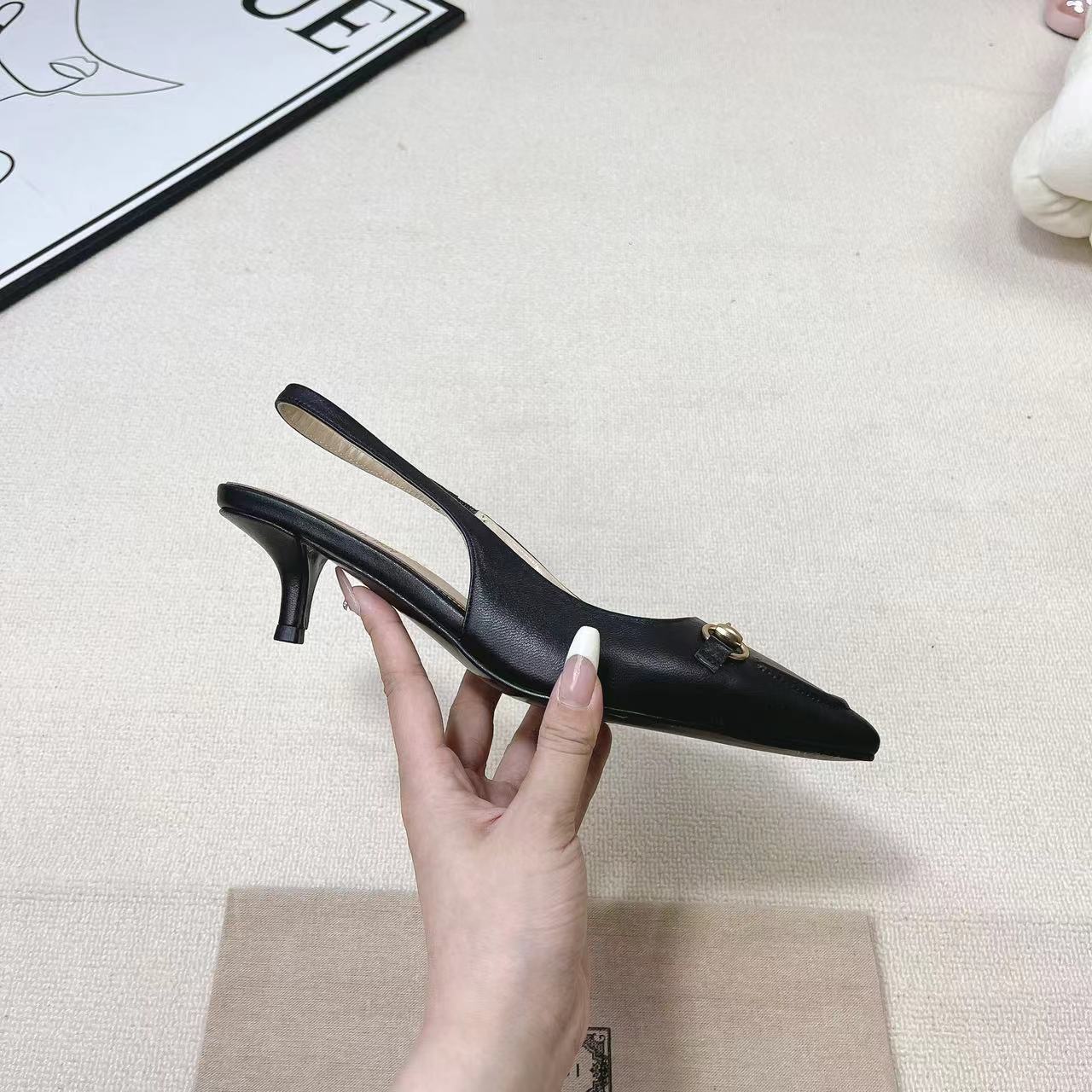 Gucci Women's Horsebit Slingback Pump - PerfectKickZ
